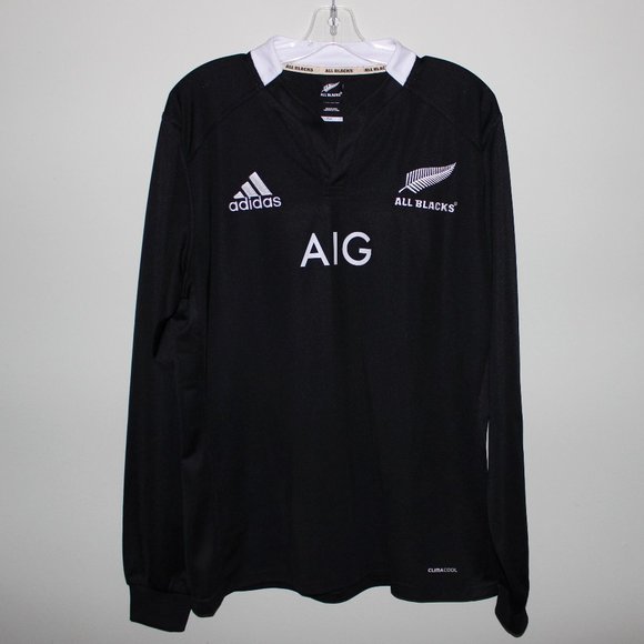 rare new Adidas All Blacks 2012 New Zealand home rugby long sleeve jersey shirt - Picture 1 of 7